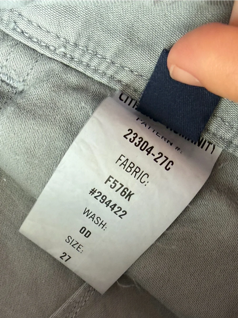 Citizens of humanity nwot Winslow Utility Trousers gray cotton pants